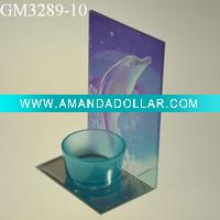 glass animal candle holder