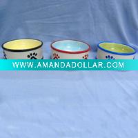 Wholesale Food safe ceramic pet bowls