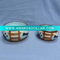 Food safe ceramic pet bowl