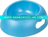 Plastic Pet Bowl with a bone