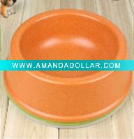 Plant fiber biodegradable dog bowl