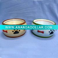 Wholesale Factory directly ceramic large cat water bowl