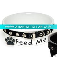 Ceramic pet dog bowl