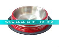 Wholesale Promotional pet bowl; stainless steel dog bowl; cat bowl with print