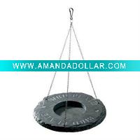 Hand-made stone pet feeder