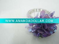 Wholesale Handmade purple sequins napkin ring
