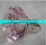 beautiful crystal table napkin ring