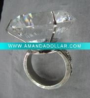 Wholesale Crystal Serviette Ring-LA1310