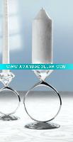 Wholesale mulit-funtion crystal napkin holder and candle holder
