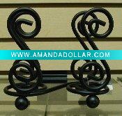 wrought iron napkin holder