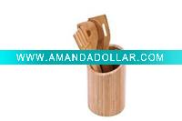 bamboo dinnerware set
