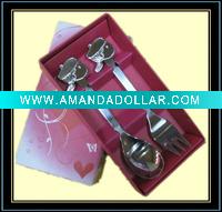 Cute Stainless steel Dinnerware set