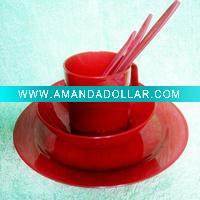 Wholesale Plastic picinc set(5pcs)