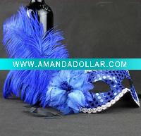 Blue color party masks