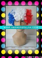 Wholesale 2012 World Cup Football Sports fans Mask cheer team Wig Party FBW-0006