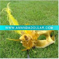 Wholesale Feather masquerade masks for party carnival ball mask