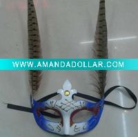 mardi gras feather mask