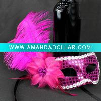 The plastic Halloween day party masks