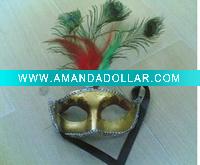 fashion feather mask