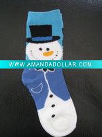Wholesale girl's cotton jacquard cartoon socks