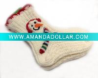 Wholesale children christmas acrylic socks