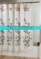 applique shower curtain