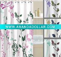 Printed Polyester Shower Curtain Fabric Bath Textile
