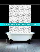printed polyester shower curtain