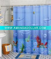 PVC shower curtain