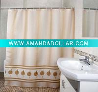 Wholesale printed polyester shower curtain