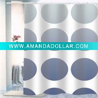 Wholesale on selling printing waterproofpolyester shower curtain