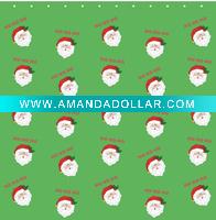 Wholesale christmas design polyester shower curtain