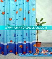 Wholesale 100% Polyester shower curtains