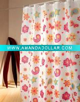 printed polyester shower curtain