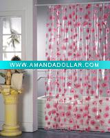 printed PVC shower curtain