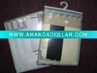 Wholesale polyester satin stripe shower curtain