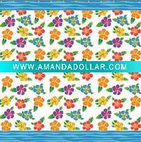 printed flower polyester shower curtain