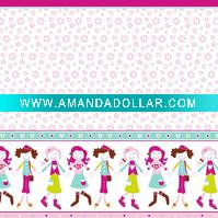 printed polyester shower curtain for children design