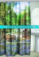 polyester pongee shower curtain