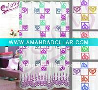 Printed Polyester Shower Curtain Fabric Bath Textile