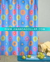 Polyester waterproof printing bathroom shower curtains