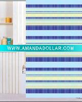 Wholesale hot selling for UK waterproof stripe shower curtain