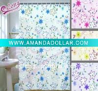 Printed Polyester Shower Curtain Fabric Bath Textile