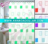 Printed Polyester Shower Curtain Fabric Bath Textile