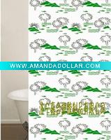 PE shower curtain