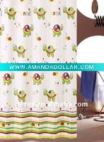 Wholesale 2011 Luxury fancy waterproof cartoon shower curtain