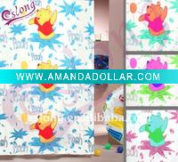Printed Polyester Shower Curtain Fabric Bath Textile