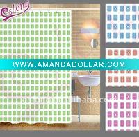 Printed Polyester Shower Curtain Fabric Bath Textile