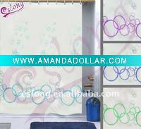 Printed Polyester Shower Curtain Fabric Bath Textile
