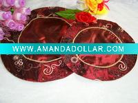 Wholesale Satin oval placemats(PM-R01)